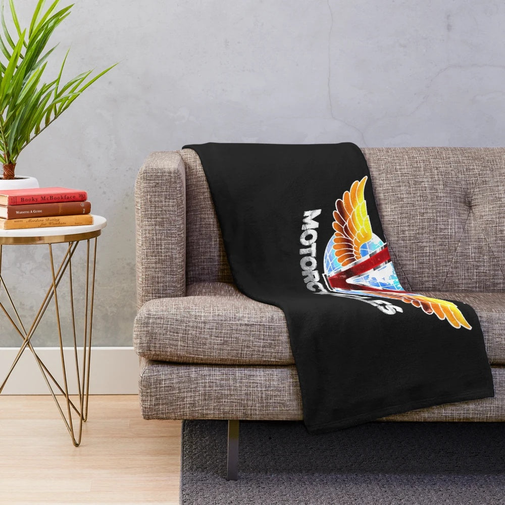 Victory Motorcycles inspired plush blanket
