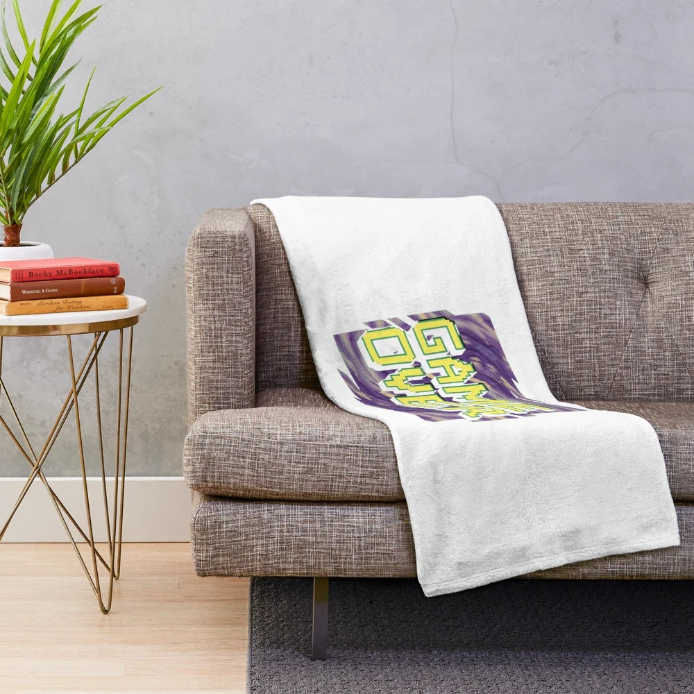 Soft and comfortable plush video game-themed blanket