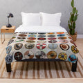 Viking shields plush blanket