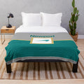 Cozy vintage-inspired cigarette aesthetic plush blanket