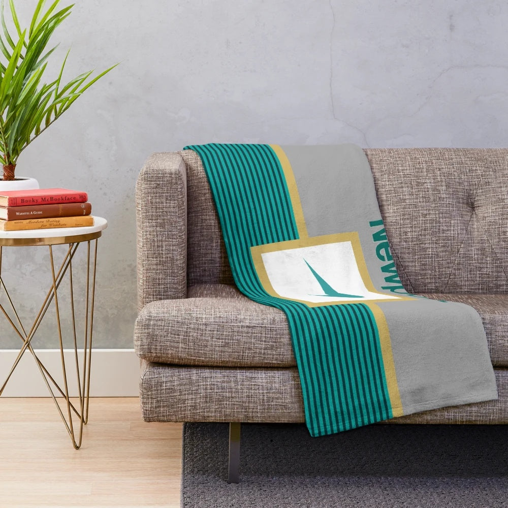 Cozy vintage-inspired cigarette aesthetic plush blanket
