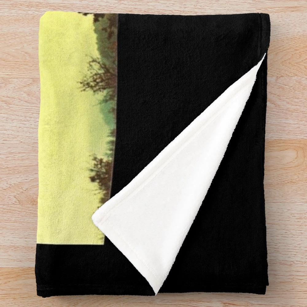 Vintage-inspired plush blanket featuring the album artwork from Wishbone Ash's 'Argus
