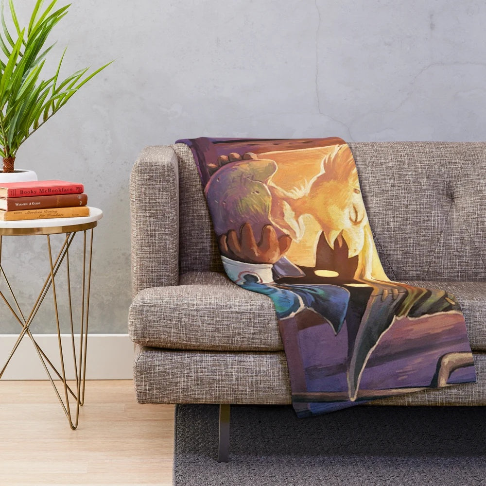 Vivi Mam plush blanket with chocobo design