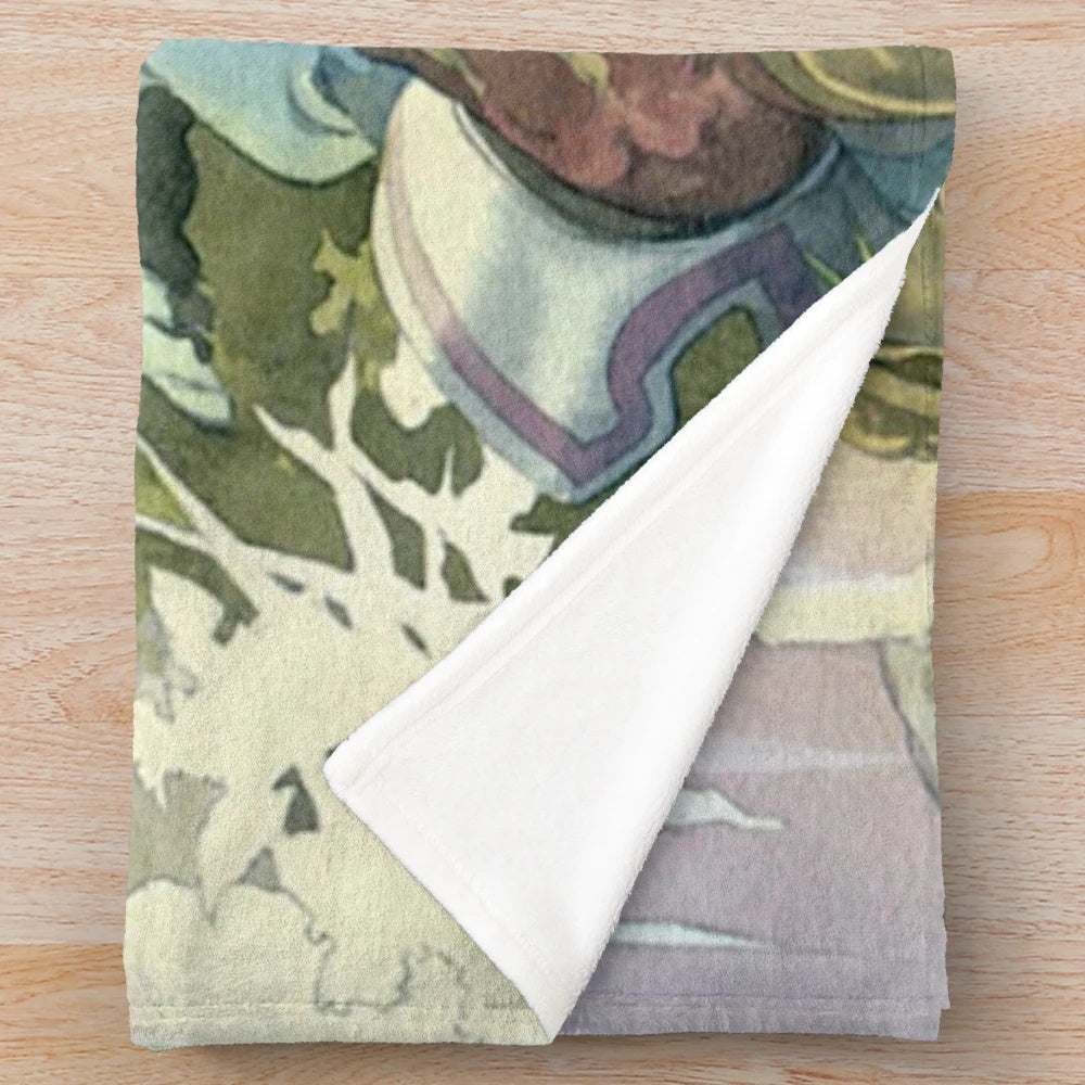 Vivi Rain inspired plush blanket featuring a cute chocobo design