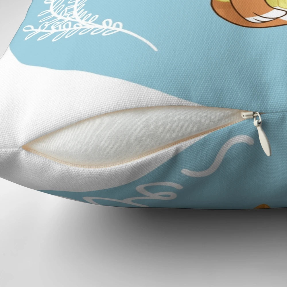 Soft, plush pillow featuring the character "Molly" from the popular video game Animal Crossing