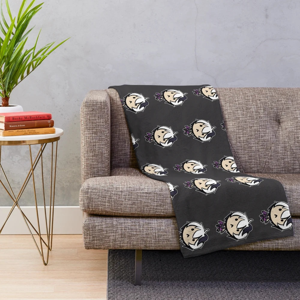 Soft and cuddly vocaloid v flower inspired plush blanket