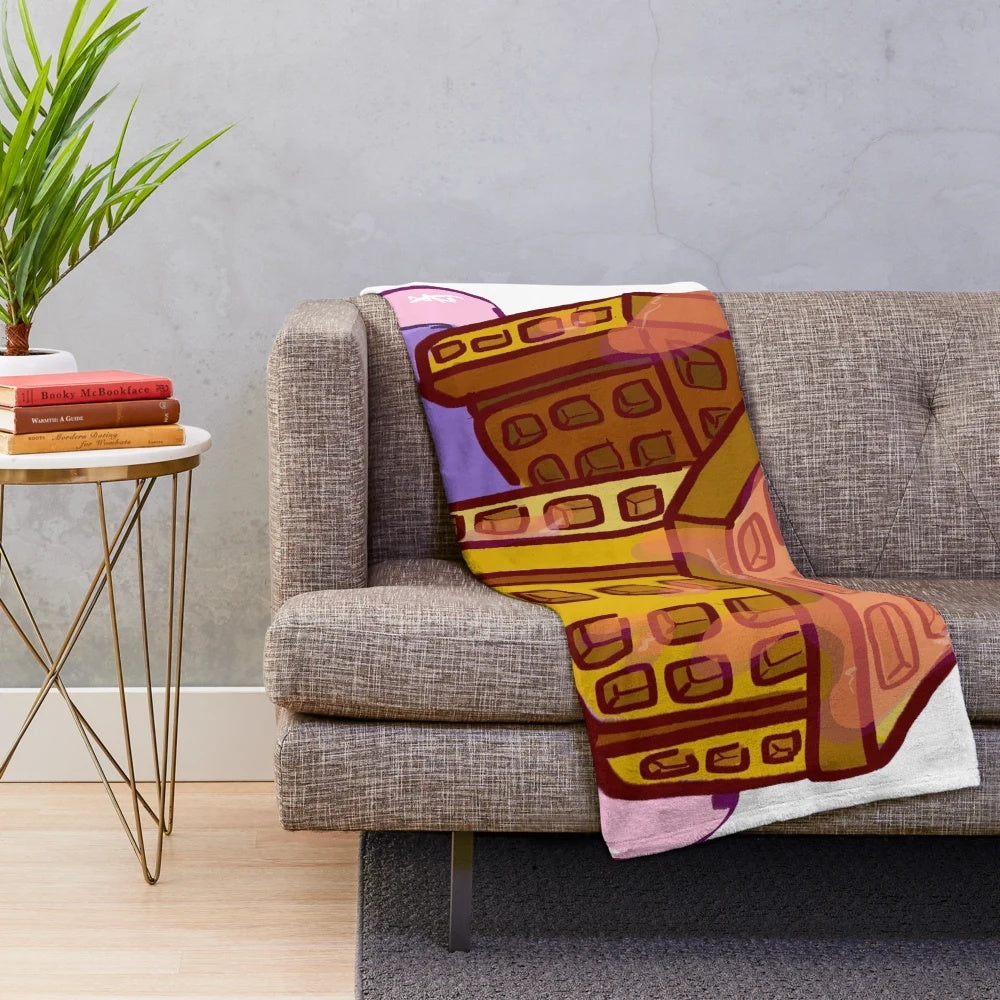 Waffle House plush blanket with a cozy, cute design