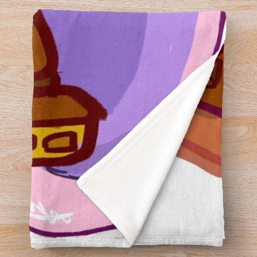 Waffle House plush blanket with a cozy, cute design