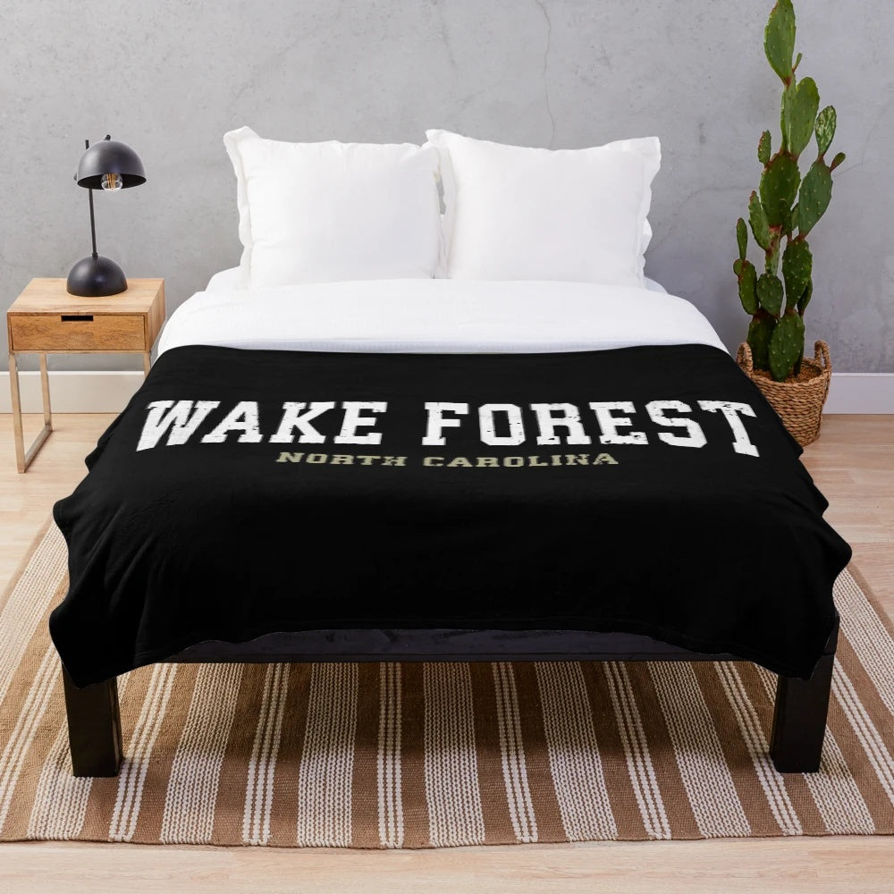 Wake Forest-inspired plush blanket