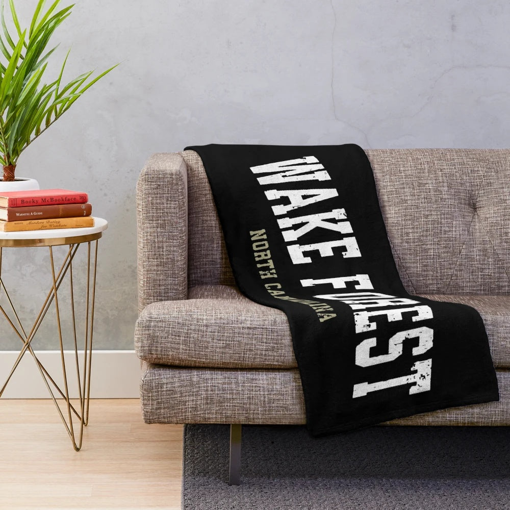 Wake Forest-inspired plush blanket