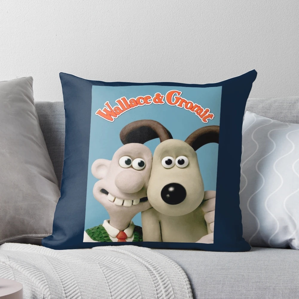 Wallace and Gromit claymation inspired animation pillow
