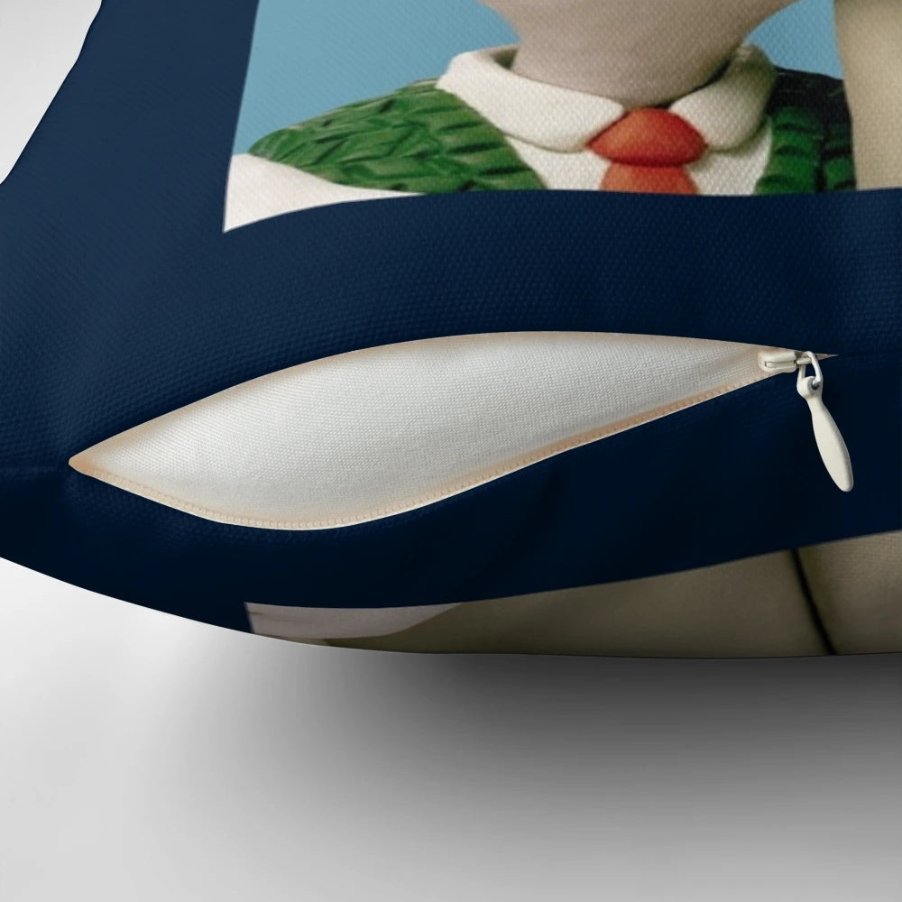 Wallace and Gromit claymation inspired animation pillow