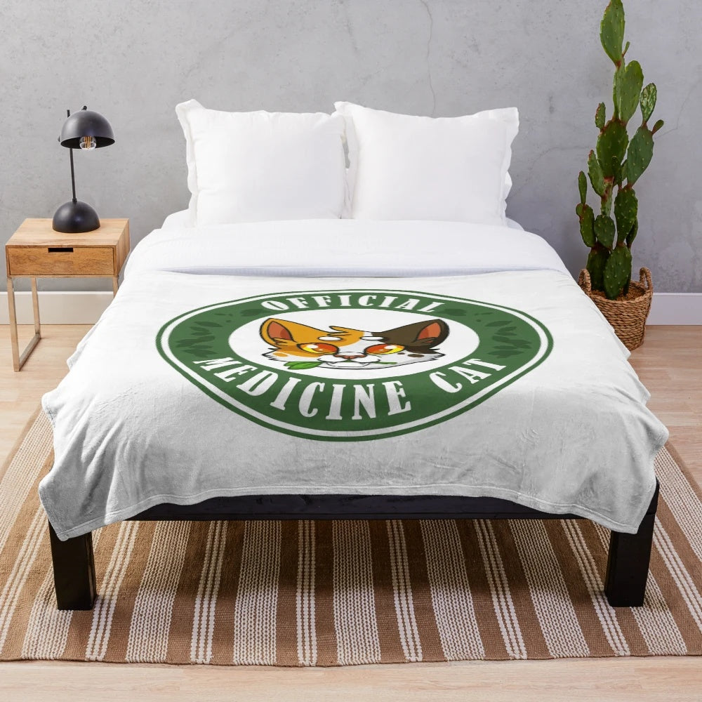 Warriors inspired medicine cat plush blanket