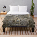 Warzone Map Plush Blanket for Gamers