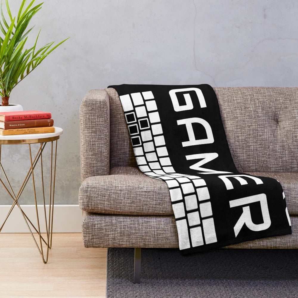 Soft and comfortable WASD plush blanket for PC gamers