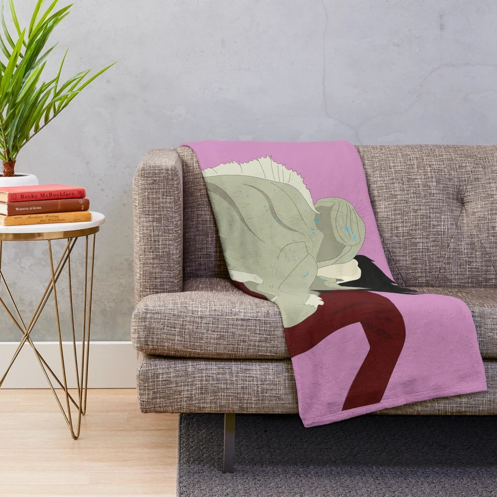 Soft and plush water-themed blanket for cozy movie nights