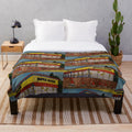 Watercolor Waffle House Plush Blanket