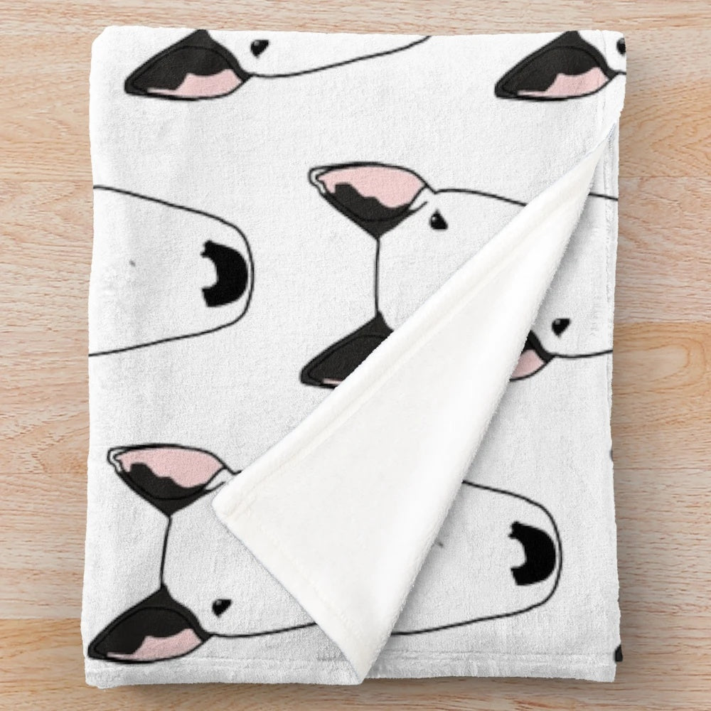 Watson the Bull Terrier Plush Blanket