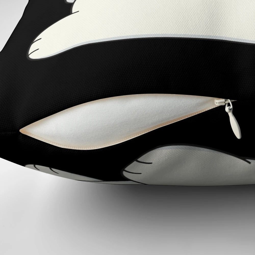 We Bare Bears character pillow featuring the three bear brothers - Panda, Ice Bear, and Grizzly.