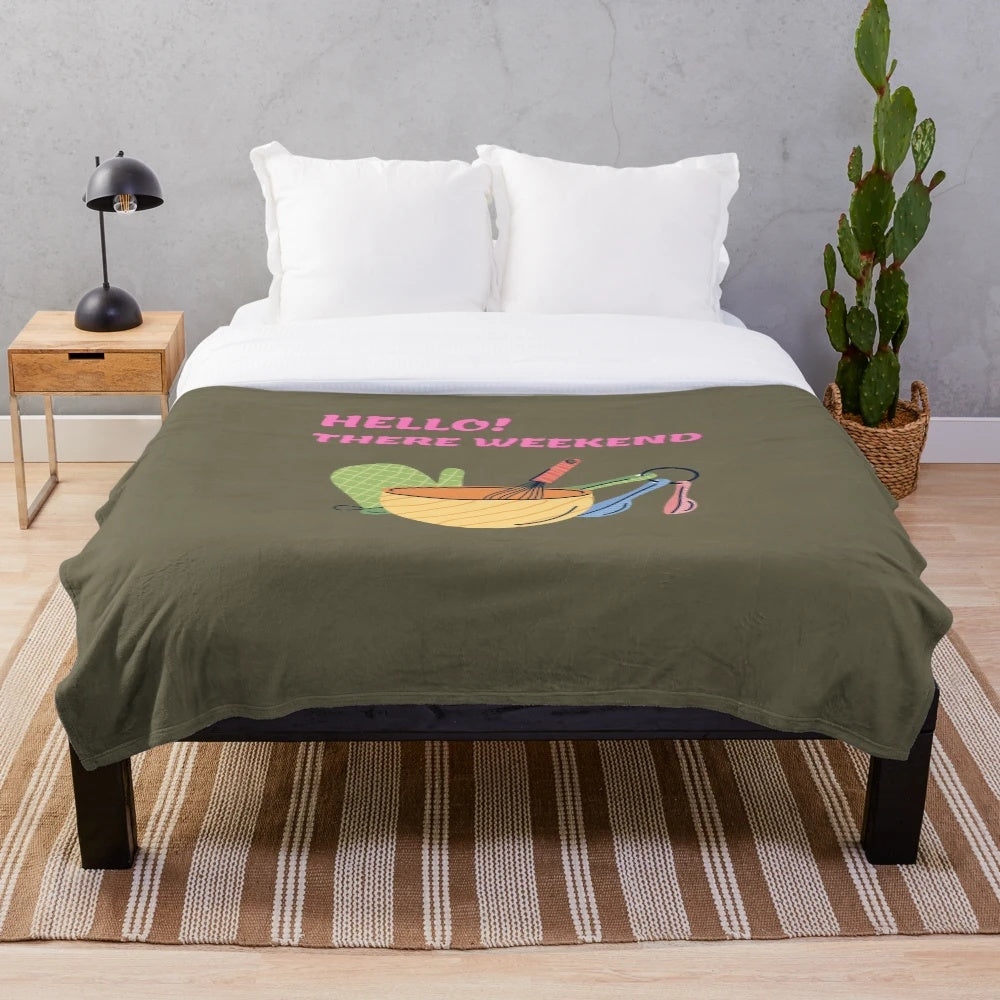 Soft and plush blanket for a cozy weekend