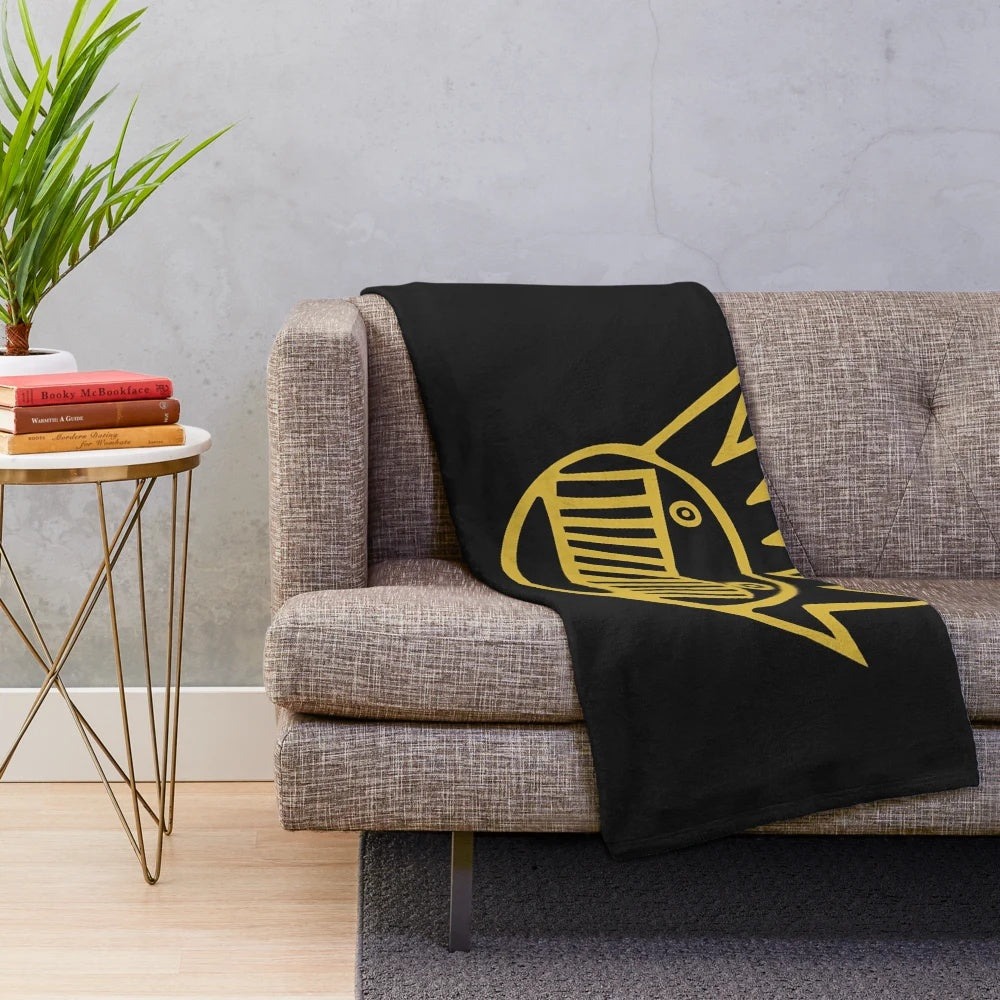 Ween band inspired plush blanket with boognish design