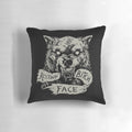 Soft, plush werewolf-themed pillow featuring a "resting bitch face" expression, perfect for adding a touch of snarky style to your home.