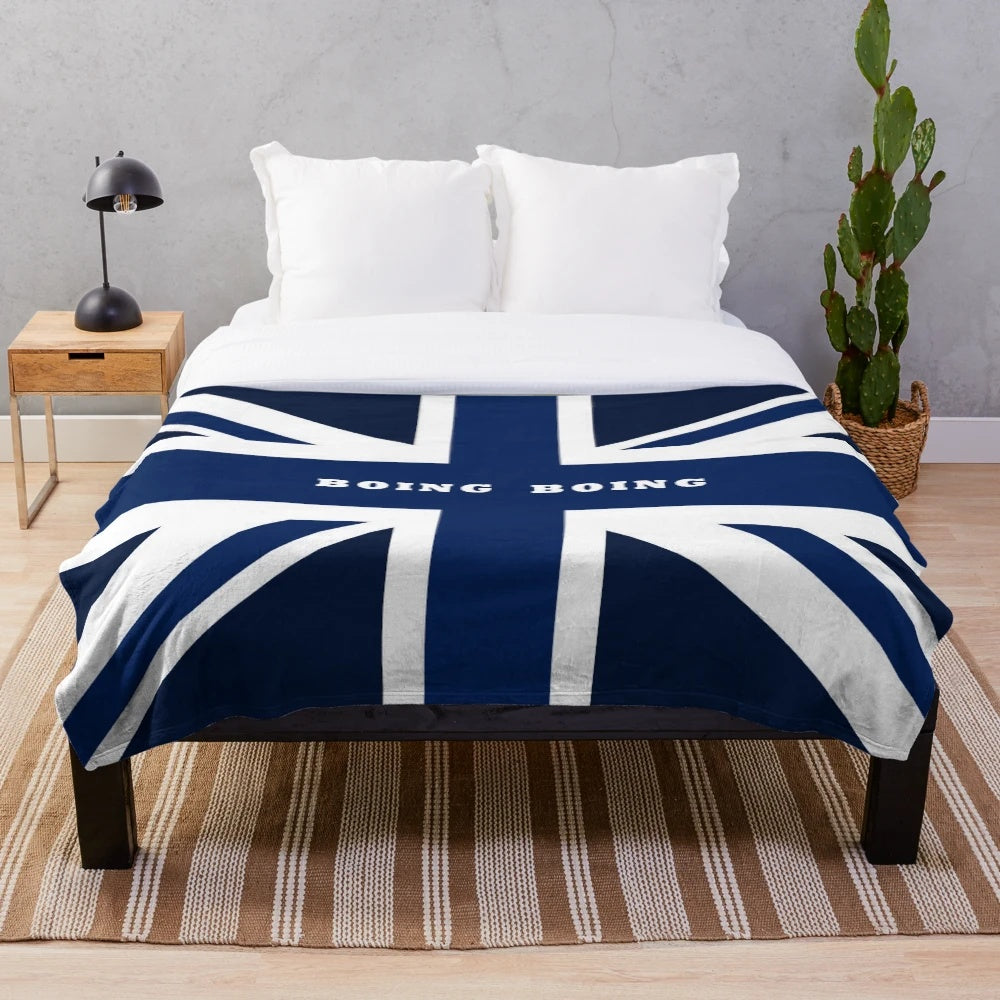 West Bromwich Albion plush blanket, featuring the Boing Boing logo