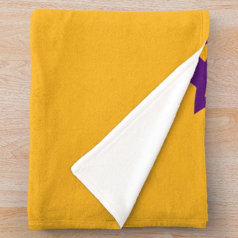 Soft and comfortable plush blanket featuring the West Chester Golden Rams logo and colors