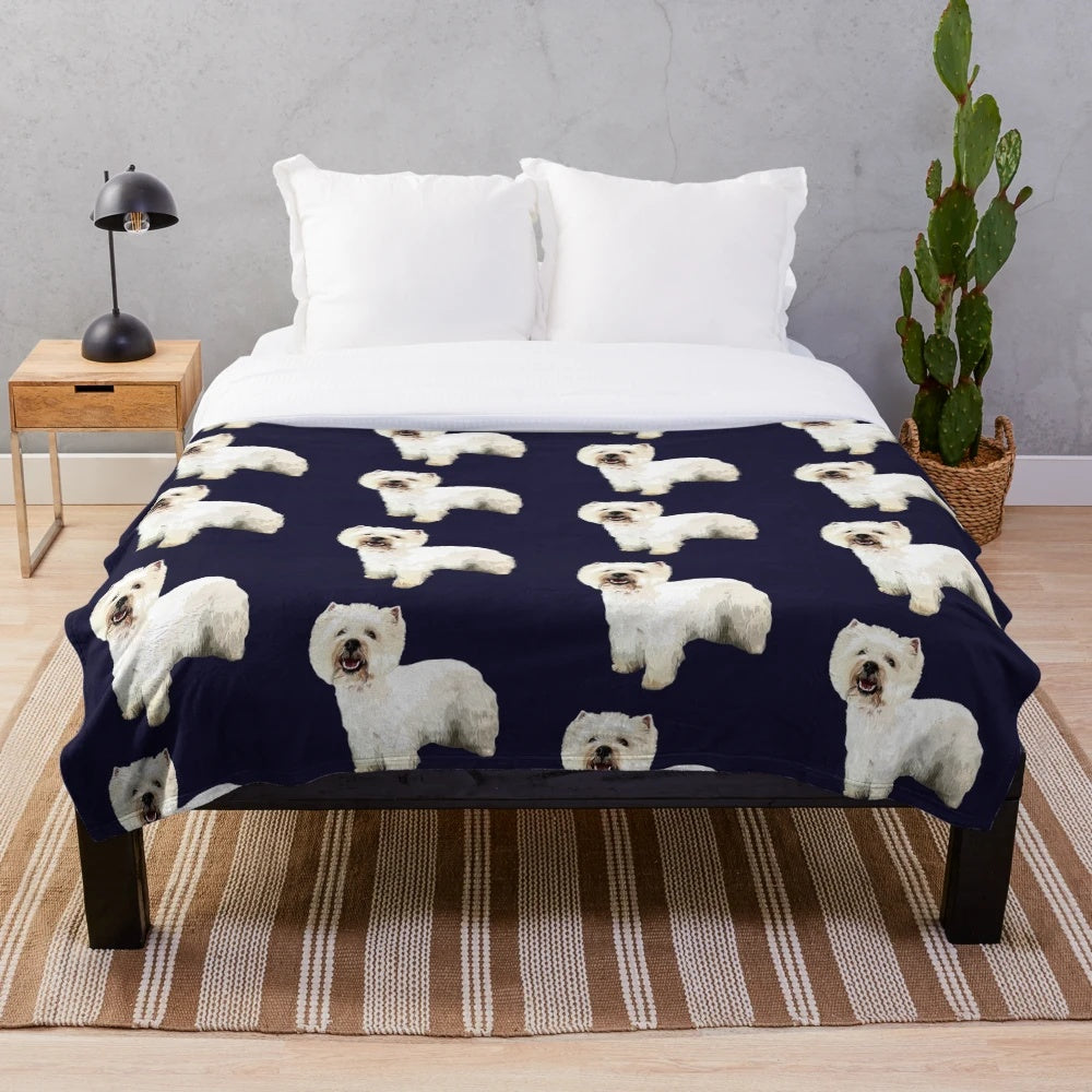 West Highland Terrier Plush Blanket
