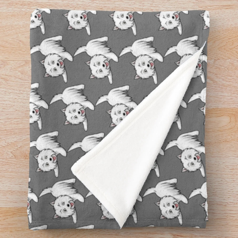 West Highland Terrier Plush Blanket for Snuggling Pups