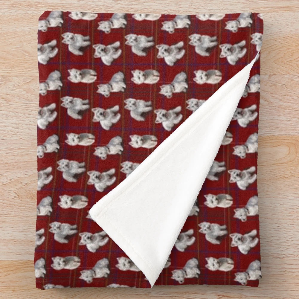 West Highland Terrier Westie plush blanket