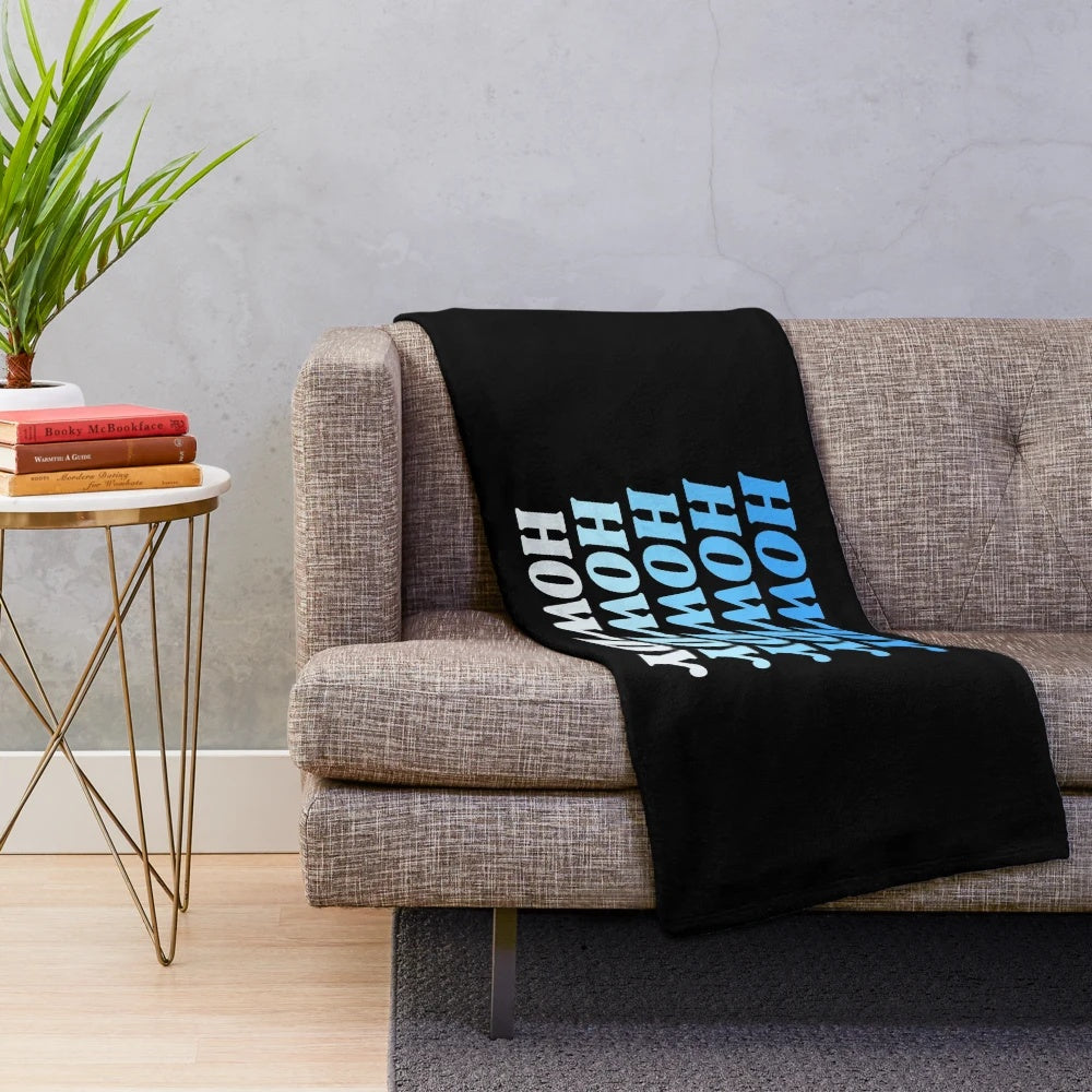 Western-themed plush blanket with a cozy, country-style design