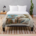 Lone Ranger-inspired plush blanket with swirl pattern design