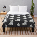 Soft and cuddly west highland terrier plush blanket