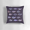 Soft and plush whale-themed pillow featuring various marine animals