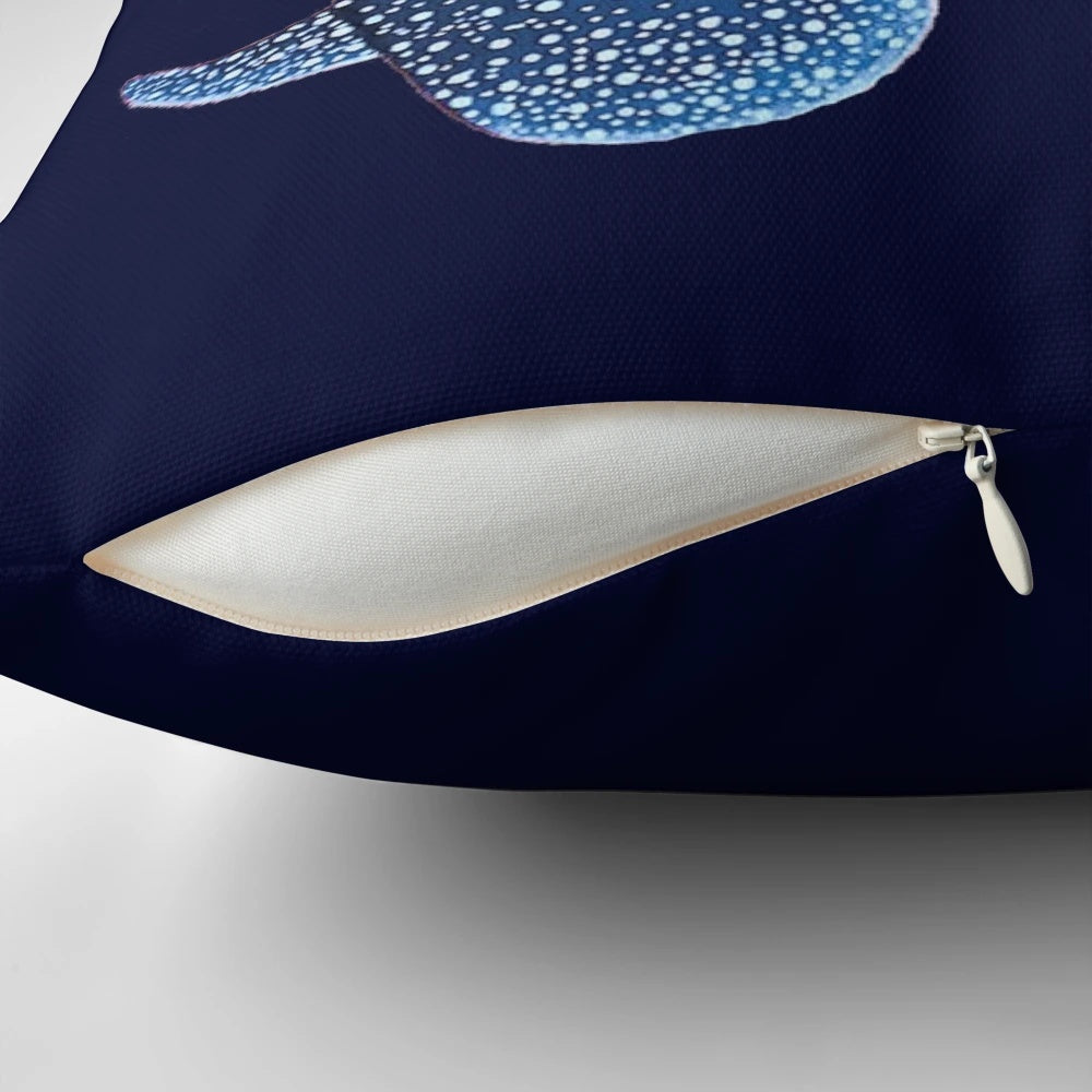 Soft and plush whale shark decorative pillow