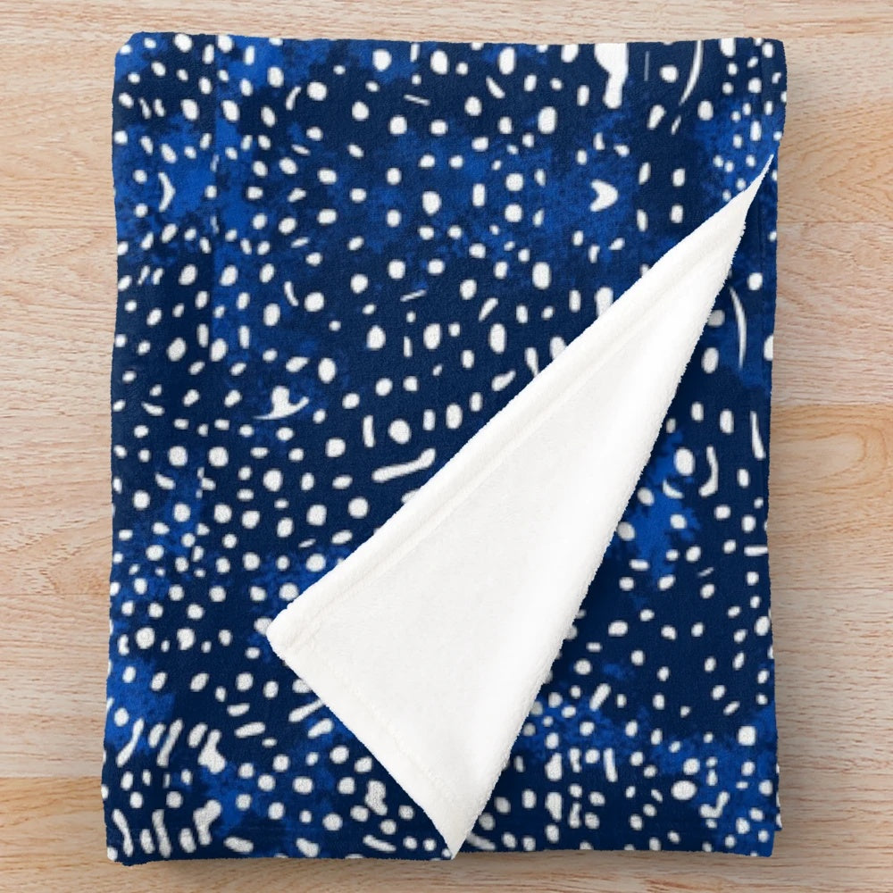 Whale Shark Skin Pattern Plush Blanket