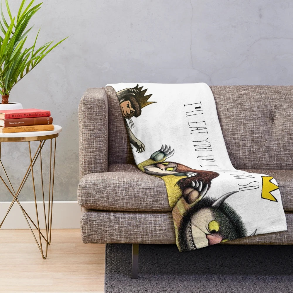 Where the Wild Things Are inspired plush blanket