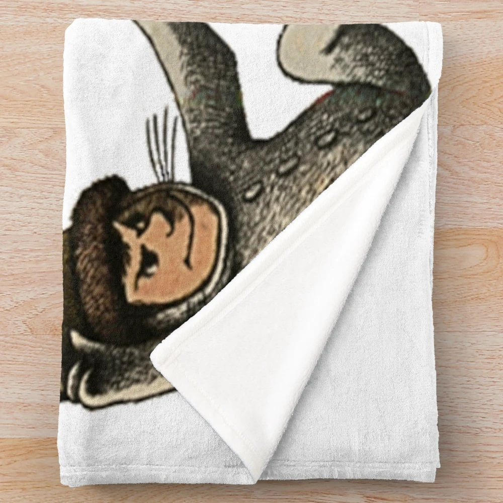 Where the Wild Things Are inspired plush blanket