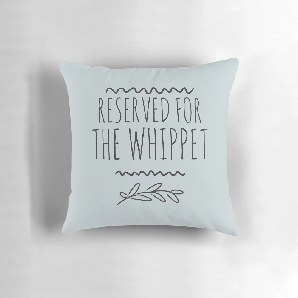 Soft, plush whippet pillow with a comfortable design for your beloved pet.