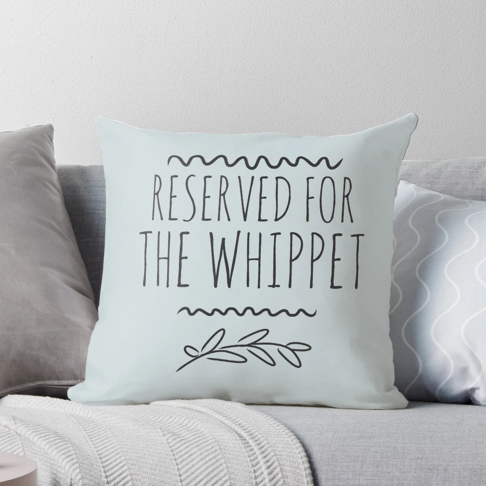 Soft, plush whippet pillow with a comfortable design for your beloved pet.