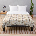 Whippet dog pattern plush blanket
