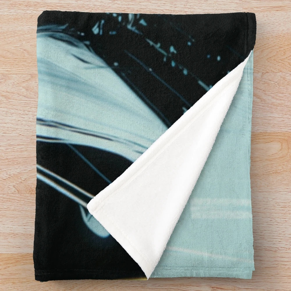 A soft, plush white hair-themed blanket perfect for anime, goth, and alternative style lovers.