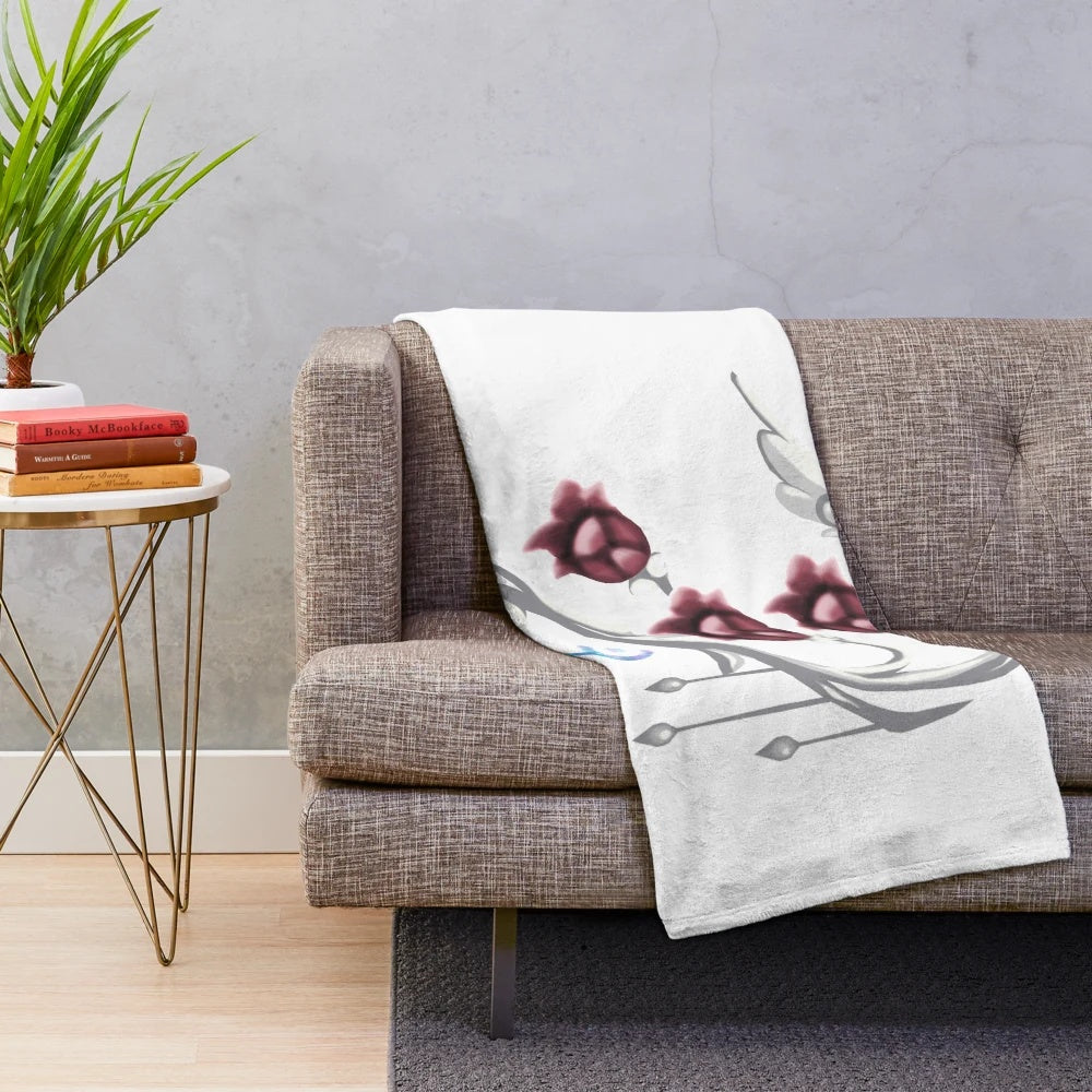 White Mage-inspired FFXIV plush blanket