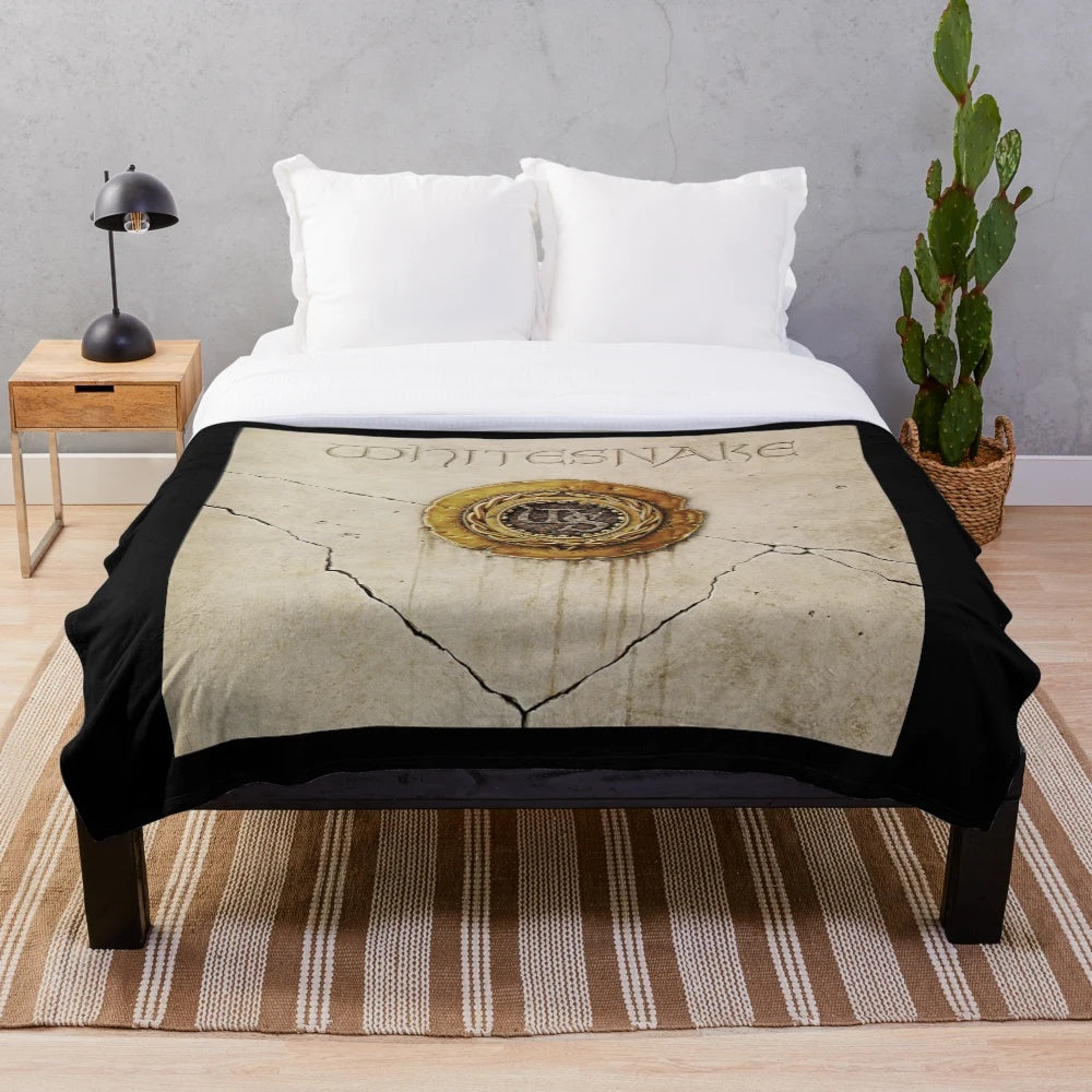 Whitesnake Plush Blanket with Band Artwork