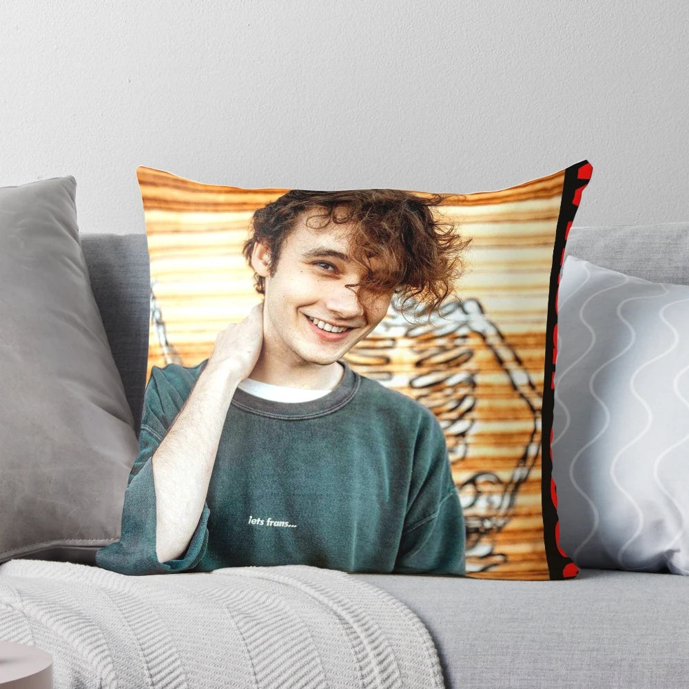 Soft and plush Wilbur Soot-themed pillow, perfect for Twitch and YouTube enthusiasts
