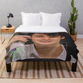 Soft and cuddly plush blanket featuring Wilbur Soot from the Dream SMP and Lovejoy band
