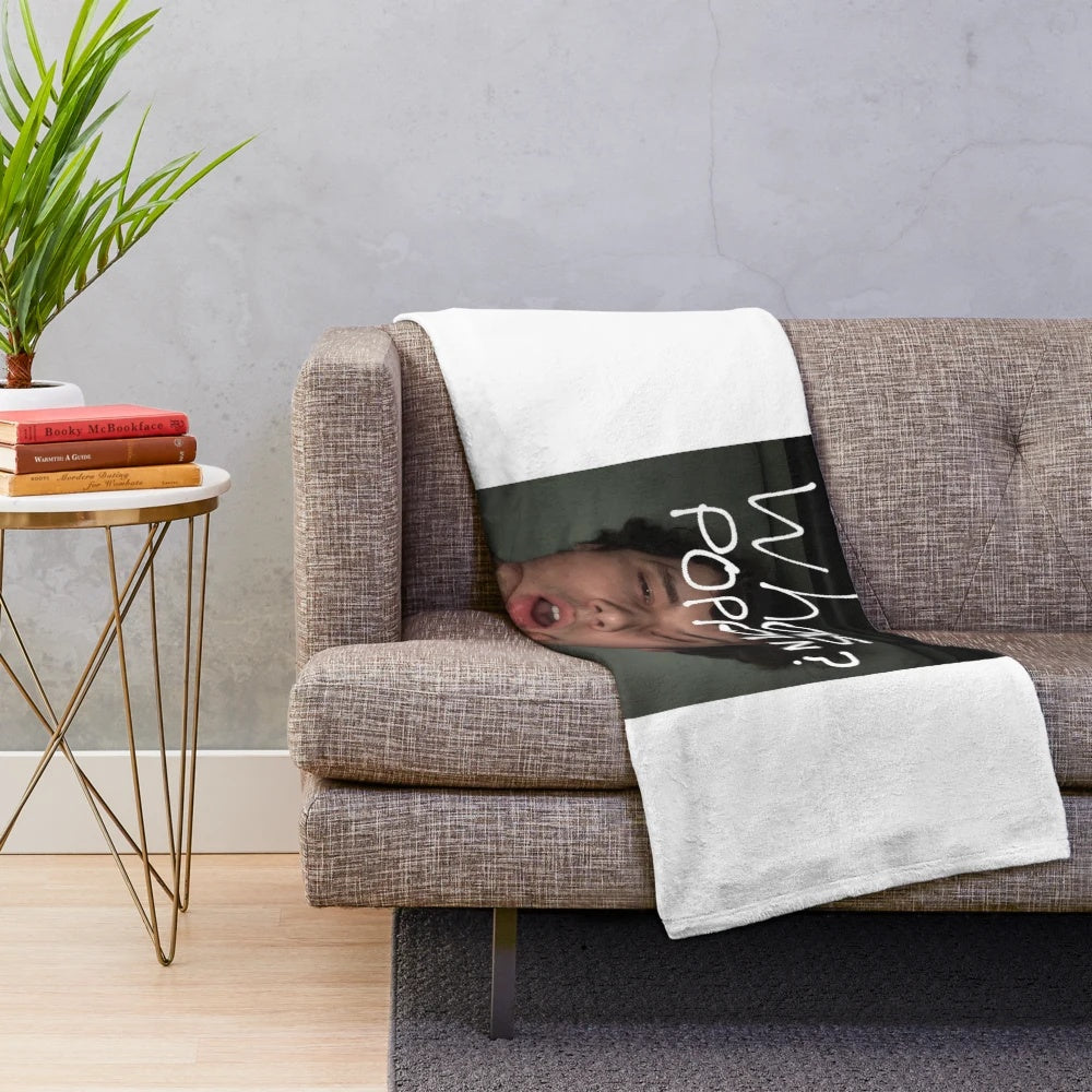 Wilbur Soot plush blanket with cozy, soft design