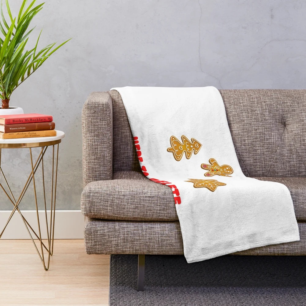 Willow Days Plush Blanket with Tech Support Christmas Design