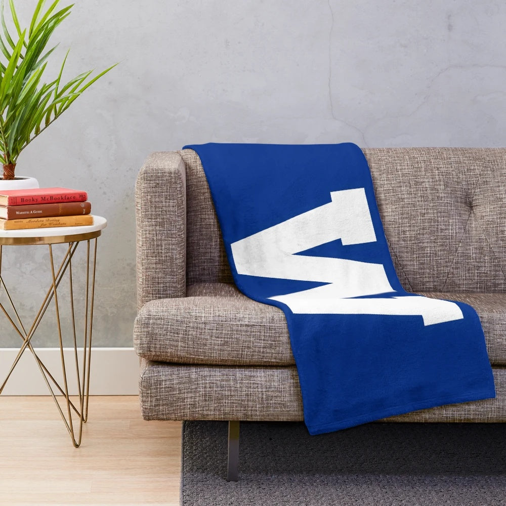 Winnipeg Blue Bombers inspired plush blanket